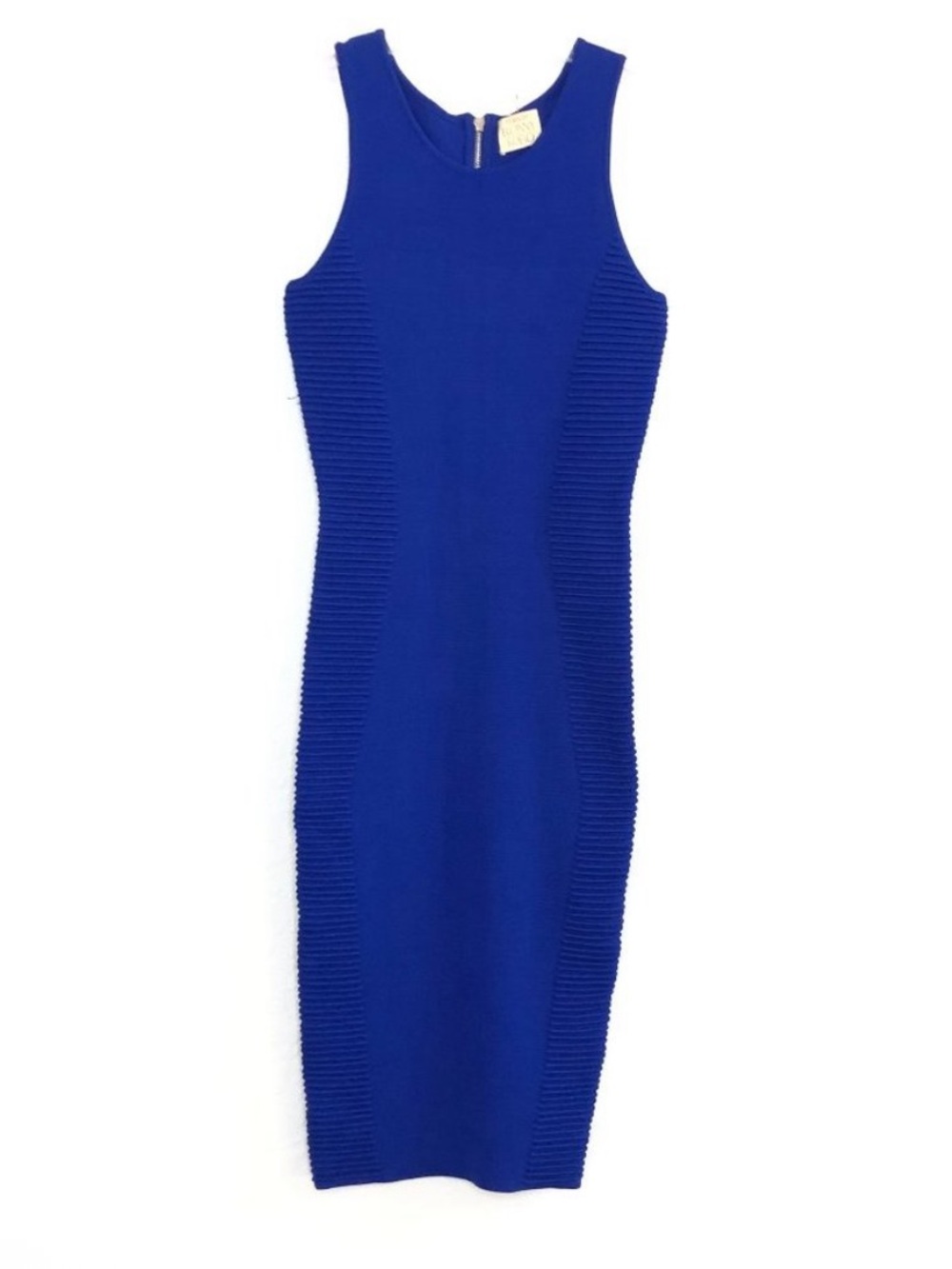 Torn by Ronny Kobo Bodycon Dress Small Tank Royal Blue Ribbed